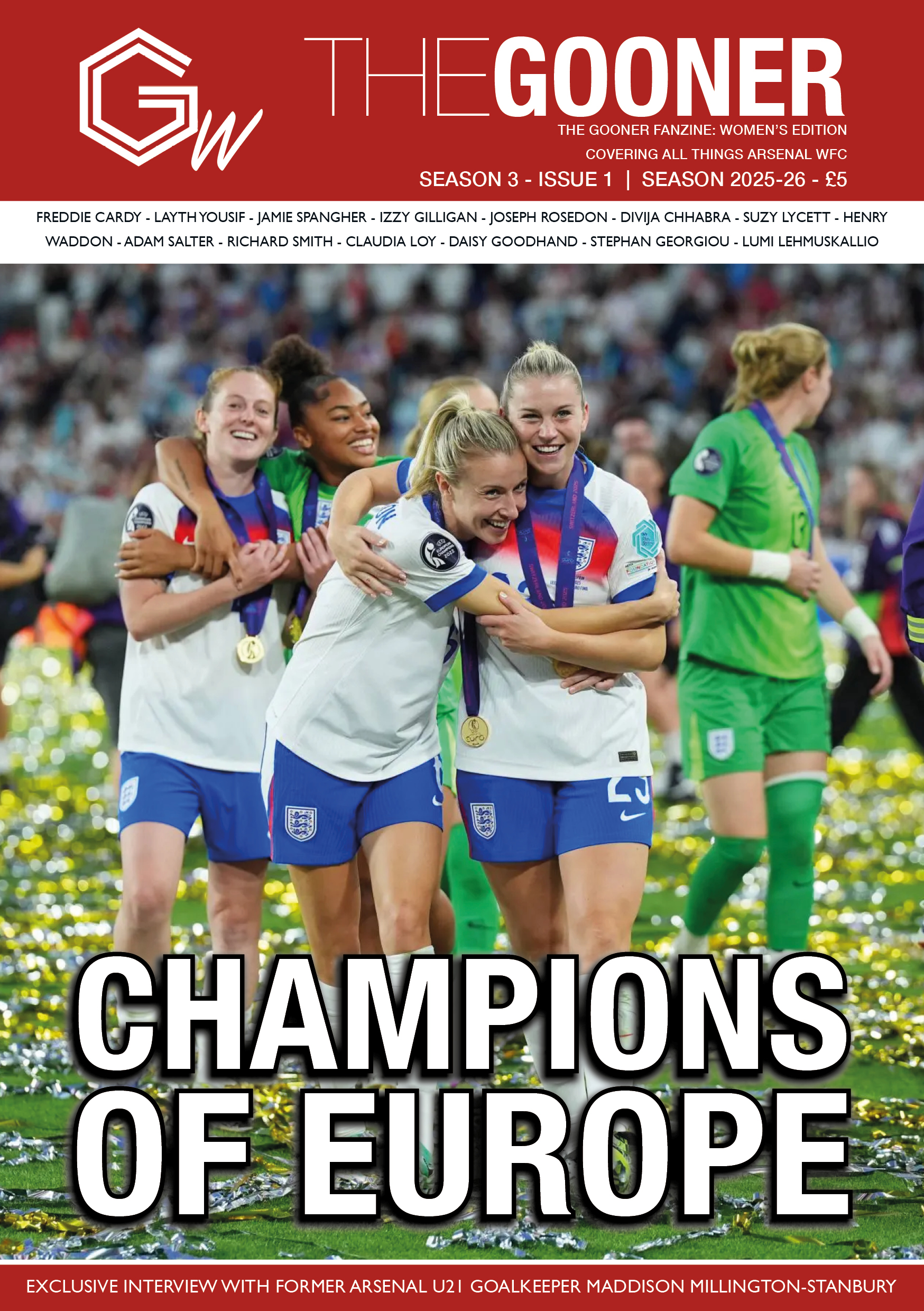 Gooner Women's Edition Season 3 Issue 1 (UK - FREE Shipping)